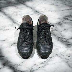 Finn Comfort Ikebukuro Womens 40 Us 9 Black Houndstooth Leather Oxford